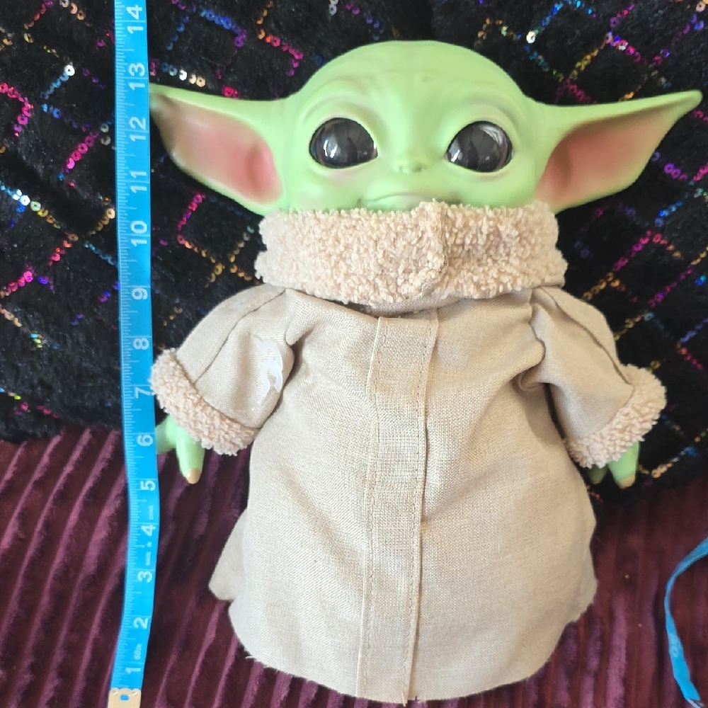 Mattel Green Grogu-Style Plush with Tan Robe 2020